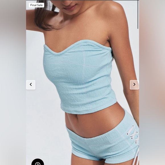 Frankie’s Bikinis Rodeo Strapless Top- Sz Medium - Picture 3 of 6